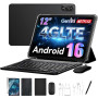 2026 Tablette 12 Pouces, Android 16 Tactile Tablet avec Clavier,4G LTE | 120HZ 2K FHD 24Go RAM+128Go ROM,9000 mAh,Octa-Core Tabl