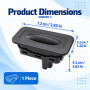 Bouton Ouverture Coffre 8200076256 pour Renault Clio 3 Megane 2 3 Scenic 3 Interrupteur de Hayon Arrière Noir