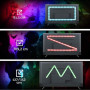 TASMOR Ruban LED 2M, Bande LED USB Multicolore Lumière avec Télécommande, 16 Couleurs et 4 Modes Rétroéclairage TV, RGB LED Cham