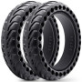 Monuary 2 Pièces Pneus Pleins 8,5 x 2,0 (50/75-6.1) pour Trottinette Électrique – Increvables, Structure Nid d’Abeille, Sans Ent