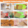 TOSTOG Diamond Painting Kit Adulte,Diamant Painting Images Ronde Diamond Peinture Diamant Adulte 5D DIY Cristal Débutant Art Set
