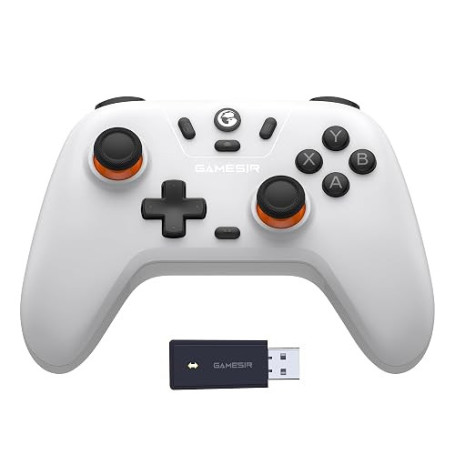 GameSir Nova Lite Manette Sans Fil PC & Switch, Effet Hall (Blanc) | manette de jeu PC pour Windows PC/Switch/Stem/iOS/Android,