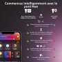 Philips Hue Devote Plafonnier Slim, S, 291 mm Rond, Blanc | White and Color Ambiance, Smart LED, 16,6 W, Variation Intensité Lum