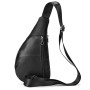 newsbirds Sac de Poitrine pour Hommes en Cuir Véritable Sacs Bandoulière Triangulaire Décontracté Sac de Messager Antivol Polyva
