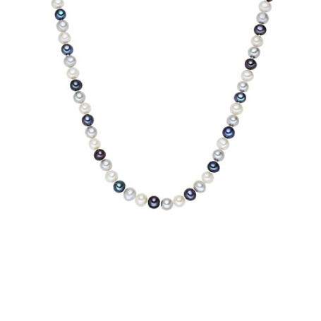 Valero Pearls Collier de perles pour Femme Argent sterling