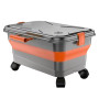 Geteawily Réservoir d'eau pour Nettoyeur Haute Pression, Réservoir Organisateur 22 litres pour Lavage Auto, Conteneur Pliable de