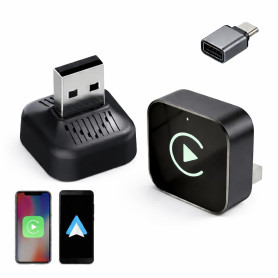 Adaptateur CarPlay sans Fil | Instantané, Zéro Latence, Plug & Play | Profitez d’une connexion CarPlay instantanée, stable et sa
