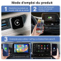 Adaptateur CarPlay sans Fil | Instantané, Zéro Latence, Plug & Play | Profitez d’une connexion CarPlay instantanée, stable et sa