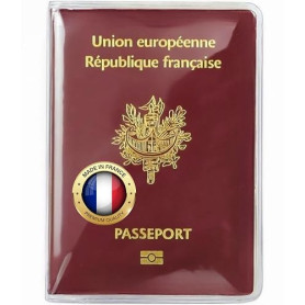 Ugozen Étui Protège Passeport Transparent PVC Souple Cristal
