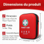 General Medi Trousse de Premiers Secours Composée de 170 Articles pour la Maison, le Véhicule, les Voyages, le Bureau, le Lieu d