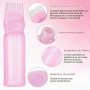 Alfven 3 pièces Flacon Applicateur de Couleur 160ml Reutilisierbar mit Graduierung für Haarfarbe und Öl Anwendung für kreatives 