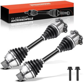 Frankberg 2x Arbre de transmission sans bague ABS, essieu avant | 8K0407451DX Compatible avec: A4 Avant 8K5, A4 Allroad 8KH, A5