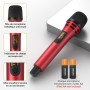 TONOR Micro Karaoke sans Fil, UHF Microphone Systèmes Dynamique Chant Portable à Main Double avec Récepteur pour Karaoké/Fête/Di