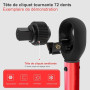 ATsafepro Clé Dynamométrique 3/8 Pouce, 5-60 Nm Cle Dynamometrique Velo Avec Adaptateur 3/8" Vers 1/4"&1/2" et Rallonge de 15 cm