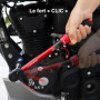 ATsafepro Clé Dynamométrique 3/8 Pouce, 5-60 Nm Cle Dynamometrique Velo Avec Adaptateur 3/8" Vers 1/4"&1/2" et Rallonge de 15 cm