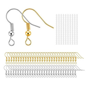 Lot De 400 Crochet Boucle D'oreille, DIY Kit Boucle D'oreille,matériau Hypoallergénique,création De Bijoux, Adaptés Aux Perles,