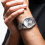 Festina Montre Homme Analogique en Acier Inoxydable 316l Argenté | Mouvement à Quartz, Calendrier, Verre Minéral Haute Résistanc