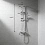 JUSTER Colonne de douche thermostatique,Effet,pluie 28 cm,Colonne de douche | Colonne douche thermostatique, pomme pluie 28cm, 3
