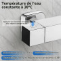 JUSTER Colonne de douche thermostatique,Effet,pluie 28 cm,Colonne de douche | Colonne douche thermostatique, pomme pluie 28cm, 3