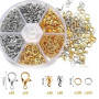 FAYAHAR 346 Pièces Bracelet Fermoir, Attaches et Fermoirs pour Bijoux | Deux Couleurs, Inclut Divers Accessoires, Pratiques, Bra