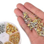 FAYAHAR 346 Pièces Bracelet Fermoir, Attaches et Fermoirs pour Bijoux | Deux Couleurs, Inclut Divers Accessoires, Pratiques, Bra