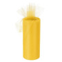 sourcing map Tulle Rouleaux 6" Or Jaune pour Décoration Emballage Mariage | Tissu Bobines, 25 Yards, pour Bricolage Artisanat