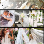 QINERSAW Tulle Blanc 30 cm x 91,5 m - Décoration Mariage, Table - Polyester - Ruban Bricolage, Tutu, Jupe, Artisanat, Fête, Cade