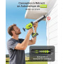 Taskstar Pistolet Silicone Electrique Compatible avec Makita-18V Batteries | Pistolet Mastic Electrique avec 1x 2000mAh Batterie
