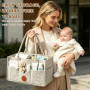 Rangement Couches Bebe Organisateur Couches Bébé Panier Bebe Rangement | Organisateur de couche Peut Contenir des Biberons Des C