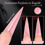 MELLIEX 240 Pièces Popit Ongle Sandwich, Forme à Ongles Moule Réutilisable Sandwich Dual Nail Form Polygel Ongle pour DIY Salon,