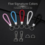 Honeyone Porte-Clés Cuir Tressé, Lot de 9 avec Anneau en D pour Clés | Design Tressé Élégant, Cinq Coloris Assortis, Adapté aux 