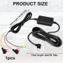 LEIBOCHAO Dash Cam Hardwire Kit USB-C 12V-24V 5V/2,5A 3,5m | Câble d'alimentation avec Protection Basse Tension & 24H Parking - 