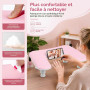 Adonafy Coussin Manucure Repose Main: Hauteur Réglable Repose Main Manucure avec Support pour Téléphone - Revêtement Confortable