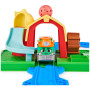 Mighty Express - Gare de la Ferme + Train Fizz - Playset Ferme avec Locomotive de Fizz La Fermière - Jouet Inspiré De La Série -