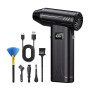 Souffleur Air Comprimé PC 100000RPM, 6 Vitesses Mini Souffleur Sans Fil | Mini souffleur puissant avec lumière LED, Soufflette s