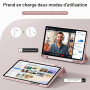 KTGGHG Coque Légère pour Samsung Galaxy Tab A9 Plus (A9+)-11 Pouces 2023 | Support Tri-Fold, Veille/Réveil Auto, Protection Comp