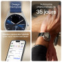 Withings ScanWatch 2, Montre Hybride Connectée, ECG, 42 mm, Bleu | ECG avec détection de FA, score de sommeil, 40+ activités dét