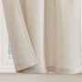 TOPICK Rideaux Cuisine Court Beige 70L x 60H(cm) pour Meuble Bas Placard Fenetre,Pattes Petit Rideau Brise-Bise,Intérieurs Moder