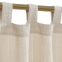 TOPICK Rideaux Cuisine Court Beige 70L x 60H(cm) pour Meuble Bas Placard Fenetre,Pattes Petit Rideau Brise-Bise,Intérieurs Moder