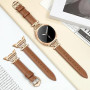 Ocaer Compatible avec Samsung Galaxy Watch 9/8/7/FE/6/5/4 40 mm 44 mm, 8 Classic 46 mm, bracelet fin en cuir pour Galaxy Watch 6