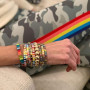 KELITCH Star Charm Bracelet Tila Stretch Bracelet Femme Amitié Bracelet Bijoux