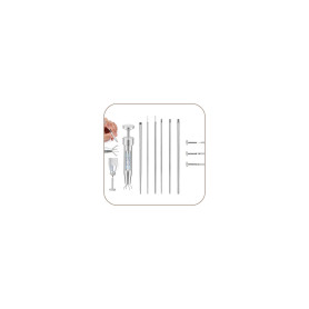 AceFun Lot outil extracteur piercing pince 16G 18G 20G dévisseur boule piercing broche insertion filetage interne filetage exter