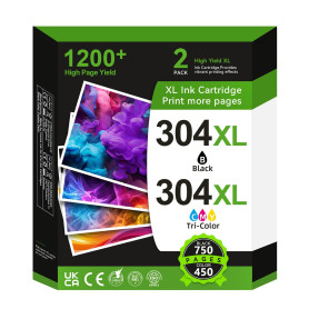 304XL Cartouches d'impression pour HP 304 Remplacement pour Original HP 304 Cartouches Noir et Couleur pour HP Envy 5000 5030 50