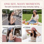 Lot de 5 Bandana Cheveux Femme en Satin - Foulard Cheveux Femme Triangulaire Style Bohème - Bandeau Cheveux Femme pour Accessoir