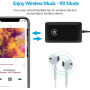 Transmetteur Bluetooth 5.0 Émetteur et Récepteur Adaptateur, Bluetooth 2 en 1 Adaptateur, Jack 3,5mm APTX et USB, Compatible ave