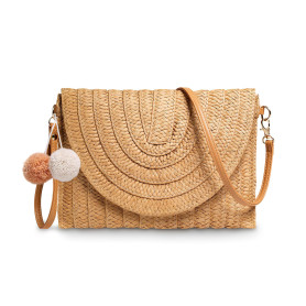 BTHRORO Sacs à Main Portés épaule pour Femme, Sac en Paille Vintage Sac à Main de Plage d'été Tissés, Portable Sac Bandouliere e