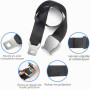 NECBAOA Rallonge Ceinture de Sécurité Avion – Extension Réglable 25 à 76 cm | Clip Métal Robuste – Pour Femmes Enceintes, Passag