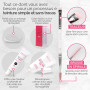 RB RENATA BEAUTY Kit Teinture Sourcils – Teinture Semi-Permanente + Développeur Crème 1,8% & Brosse Double Embout – Sans PPD, sa