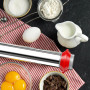 WinGluge 35cm Rouleau a Patisserie Ajustable avec Anneaux Amovibles | Rouleaux à Pâtisserie en Acier Inoxydable, Rouleau à Pâtis