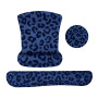 MOSISO Repose Poignet Souris Clavier, Tapis Grain Léopard Ergonomique avec Base Antidérapante, Non Glissante Maison/Bureau, Rédu